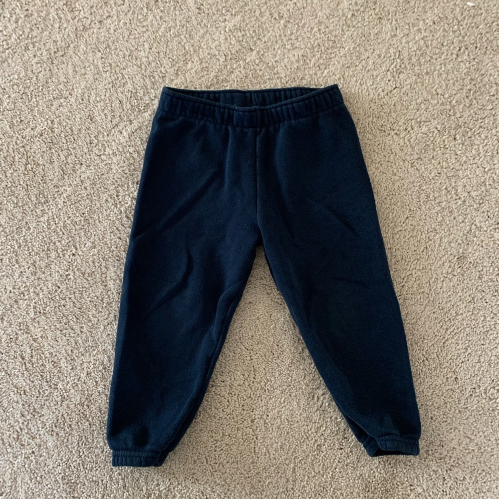 Kids Black Fleece Pants